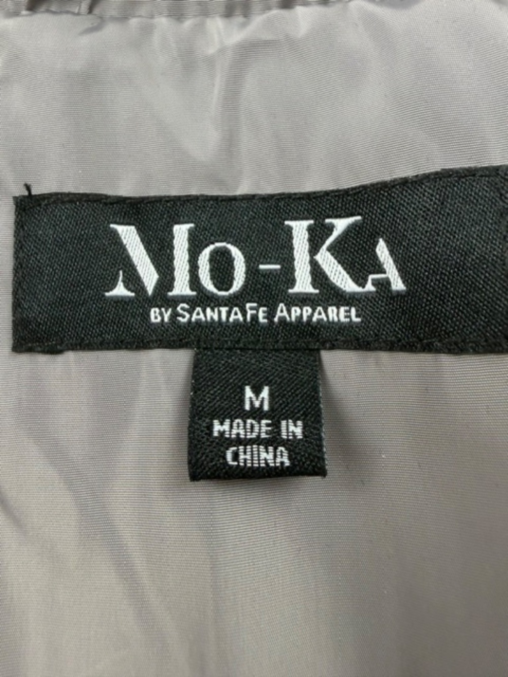 Mo-Ka by Santa Fe Apparel Lightweight Anorak Rain Jacket Grey Medium - Picture 10 of 12